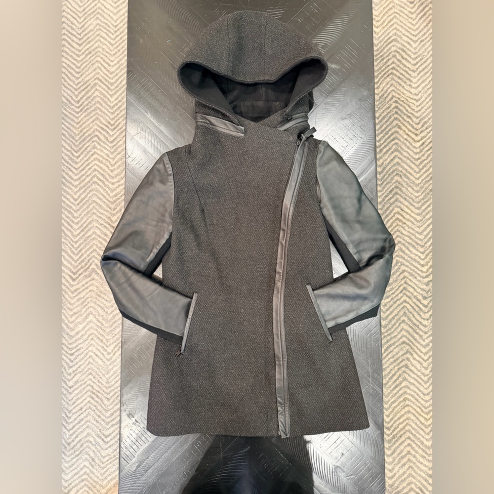 Mackage Black Utility Jacket with Hood